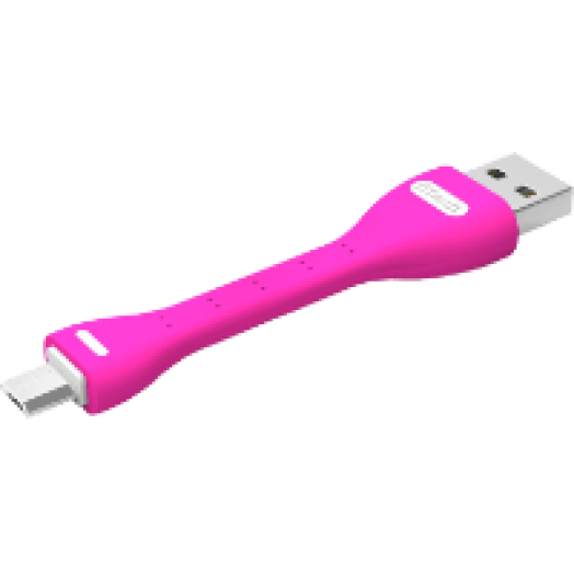 Micro USB kábel pink (BTU-5030)