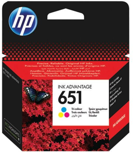 HP 651 Tri-colour Ink Cartr. tri-color