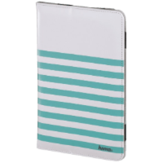 Stripes fehér-türkiz univerzális tablet tok 7-8" (135558)