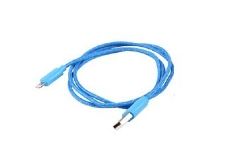 iTotal CM2390LBLU USB / micro textil borítású kék kábel
