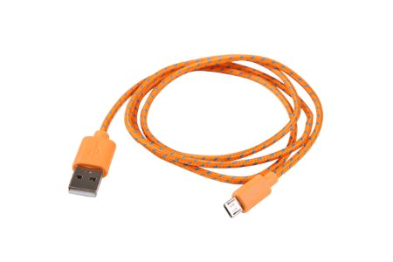 iTotal CM2390LO USB / micro textil borítású sárga kábel