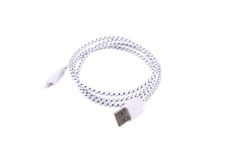 iTotal CM2390LW USB / micro textil borítású fehér kábel