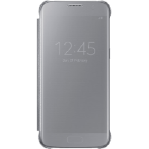Samsung Galaxy S7 clear view cover tok ezüst