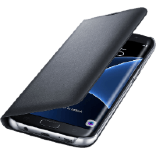 Galaxy S7 Edge LED view cover fekete