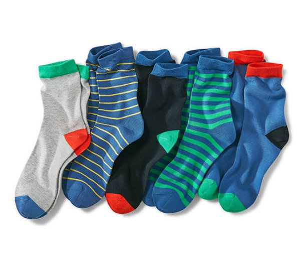 5 gyerek zokni szettben, kék-színes