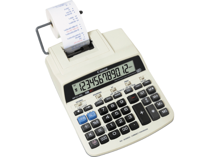 MP121-MG szalagos számológép, fehér
