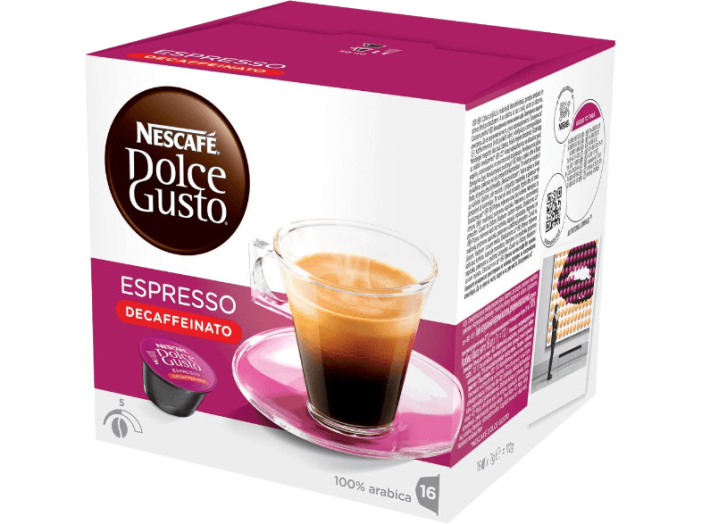 koffeinmentes eszpresszó kávékapszula, 16 db