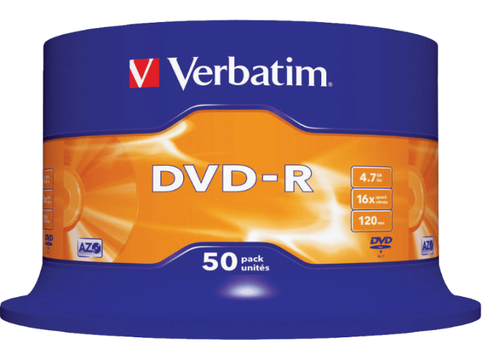 DVD-R lemez 4,7 GB 16x, 50db hengeren AZO