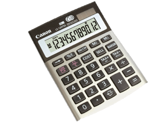 LS-120TSG "Zöld" mini asztali számológép, szürke