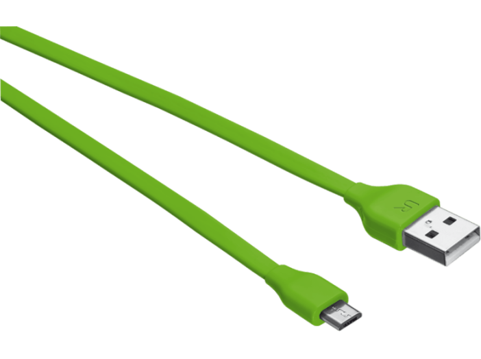 Flat zöld micro-USB 1m (20138)