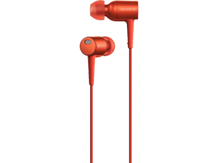 MDREX750NA h.ear in NC High Resolution Audio zajszűrő fülhallgató, piros