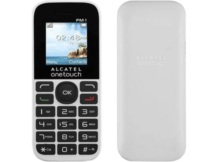 One Touch (1016D) fehér kártyafüggetlen mobiltelefon