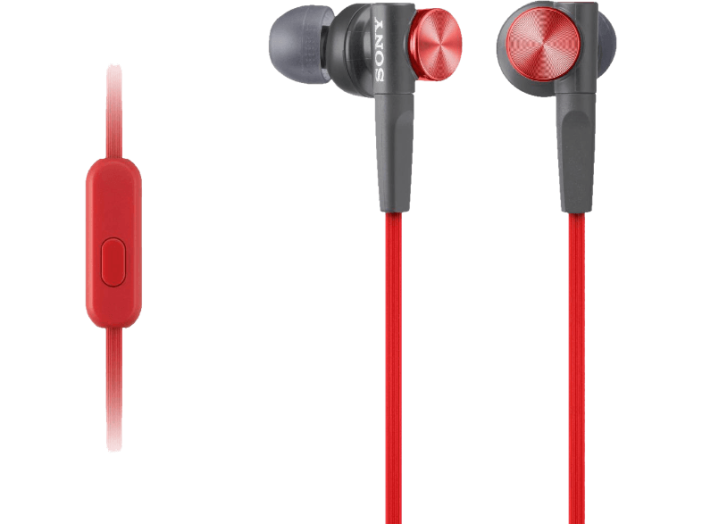 MDR-XB 50 APR, fülhallgató, piros