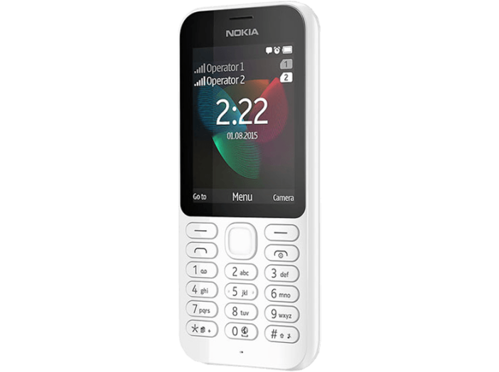 222 DS fehér kártyafüggetlen mobiltelefon