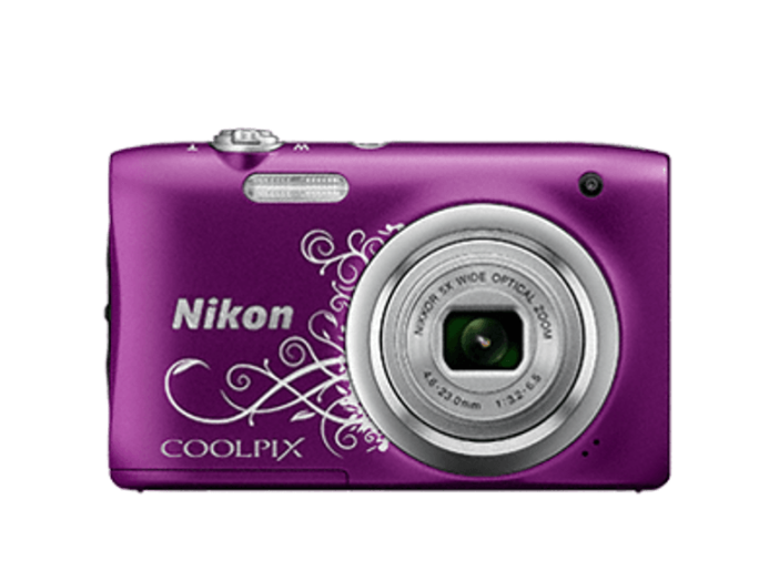 Coolpix A100 Line Art lila digitális fényképezőgép
