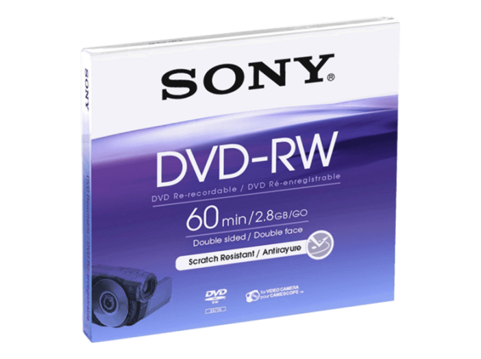 DMW60AJ 8cm-es újraírható DVD-RW lemez, 60 perces