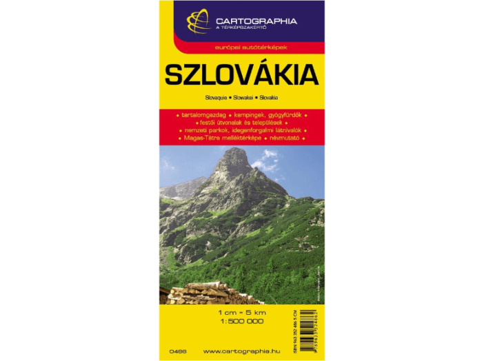 Szlovákia autótérkép