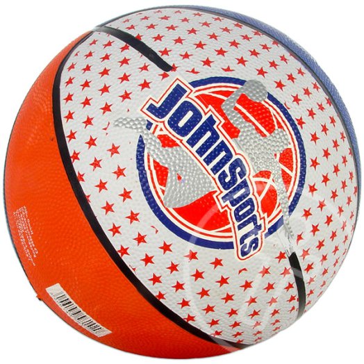 Csillagos kosárlabda - 24 cm - piros