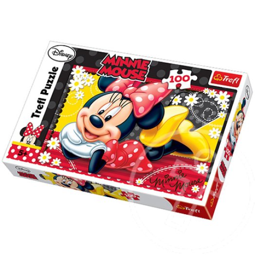 Minnie a mosolygós egérlány 100 db-os puzzle