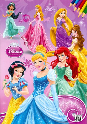 Disney Hercegnők - Színezőkönyv