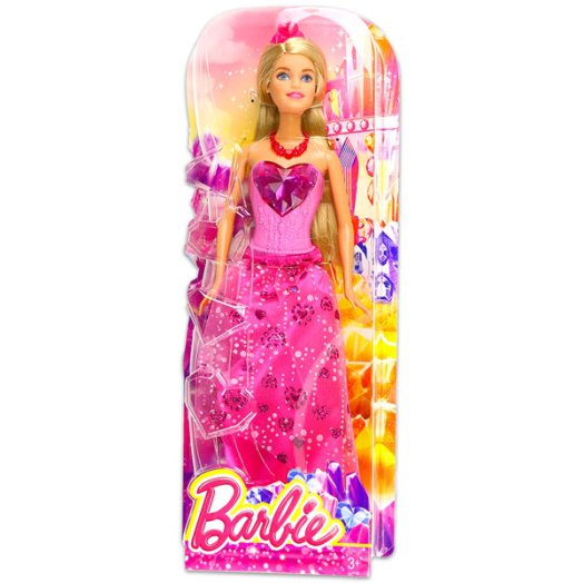 Barbie: Hercegnő baba - szívecskés ruhában