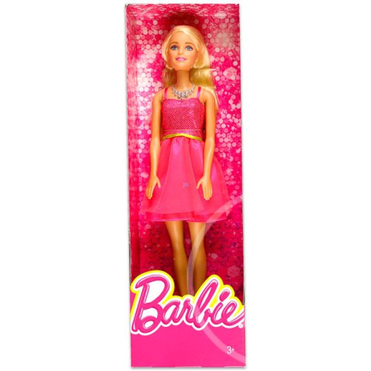 Barbie: Parti Barbie - csillogó rózsaszín ruhában