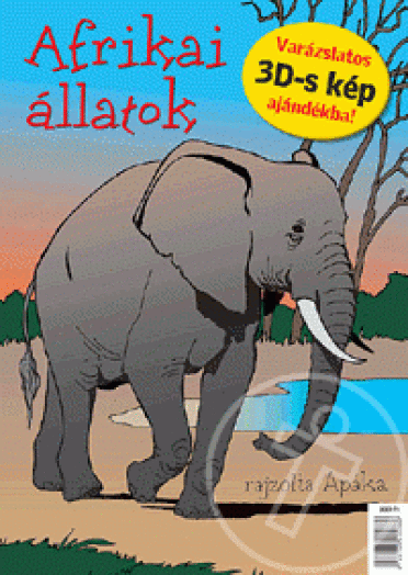 Afrikai állatok - kifestőkönyv