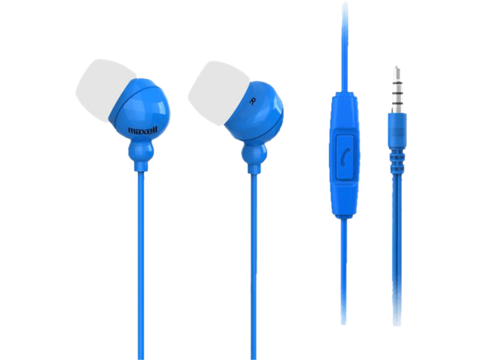 303761.00.CN PLUGZ + MIC mikrofonos fülhallgató, kék