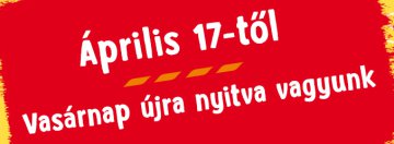 A TESCO Aréna Plaza nyitva április 17-én vasárnap!