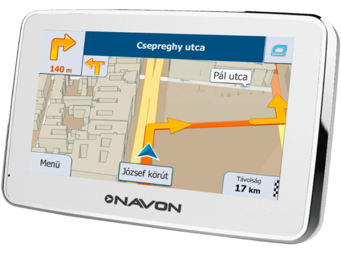 igo magyarország térkép NAVON N490 PLUS White navigáció + iGO Magyarország térkép   ár  igo magyarország térkép