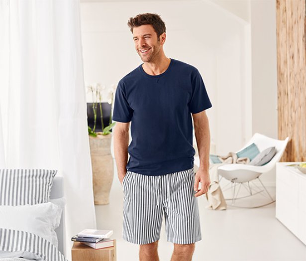 Férfi rövidnadrágos pizsama