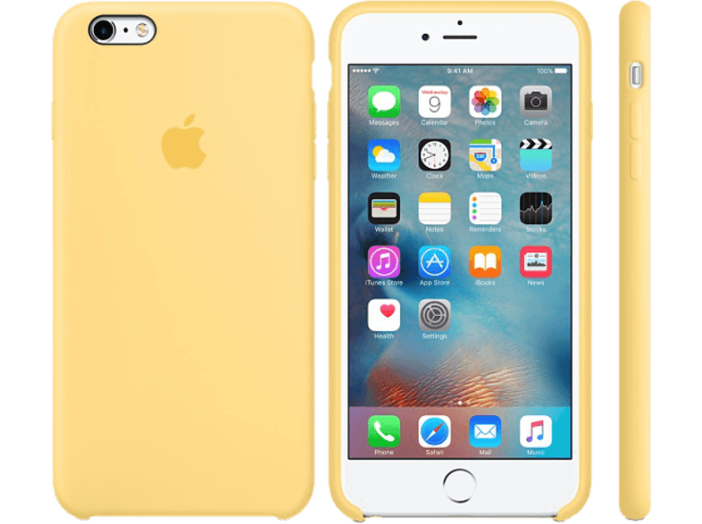 iPhone 6S Plus szilikon tok yellow (MM6H2)