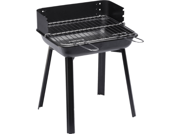 11527 PORTAGO faszenes grill, fekete