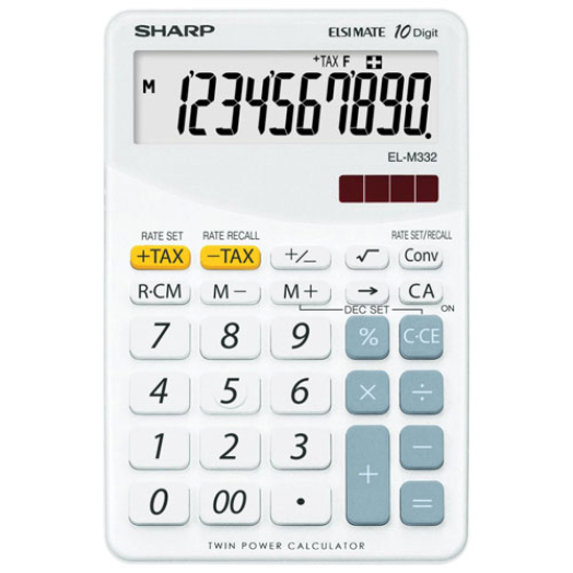 Sharp ELM322BWH számológép fehér