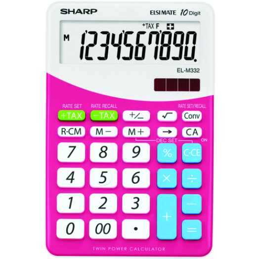 Sharp ELM322BPK számológép rózsaszín