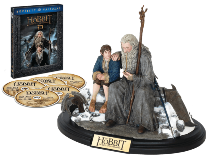 A Hobbit - Az öt sereg csatája (Bővített változat) (szobros) 3D Blu-ray