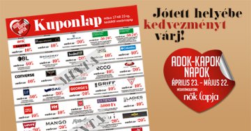 Mától Adok-Kapok Napok kuponok, akár 50% kedvezmény!