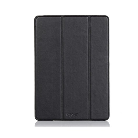 Knomo - Folio iPad Air 2 bőrtok - Fekete