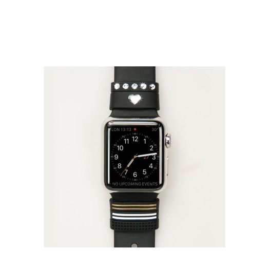 Bling My Thing - Allure Apple Watch 38/42mm szíjra húzható pánt - Kristály fekete