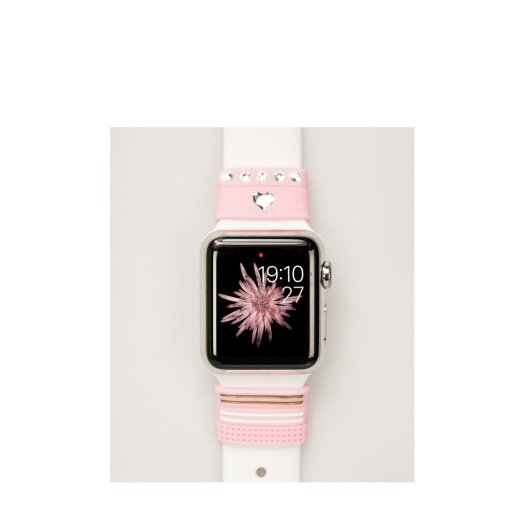 Bling My Thing - Allure Apple Watch 38/42mm szíjra húzható pánt - Kristály rózsaszín