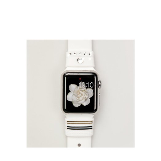 Bling My Thing - Allure Apple Watch 38/42mm szíjra húzható pánt - Kristály fehér