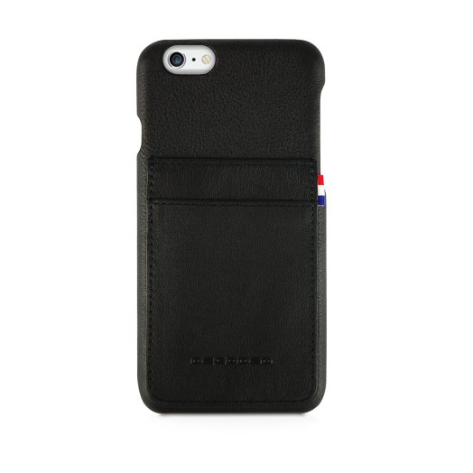 Decoded - Leather Back iPhone 6/6S Plus tok - Fekete