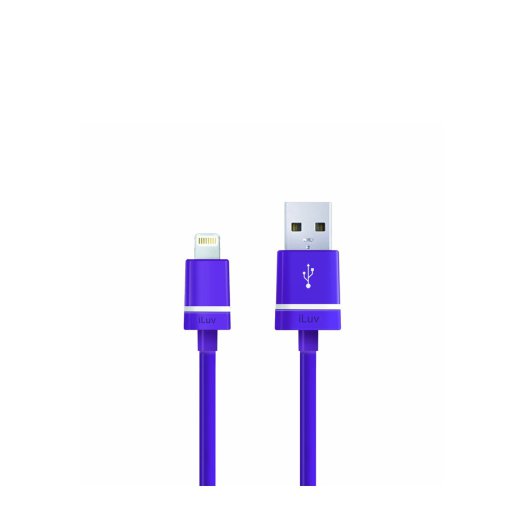 iLuv - Premium Lightning USB kábel 1 m - Lila