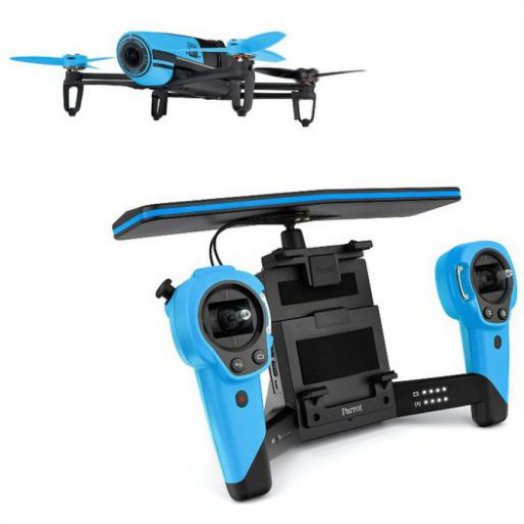 Parrot - Bebop drón + Skycontroller kézivezérlő - Kék