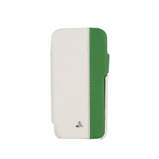 Vaja - Agenda LP Argentinean iPhone 5/5s bőrtok - fehér/zöld