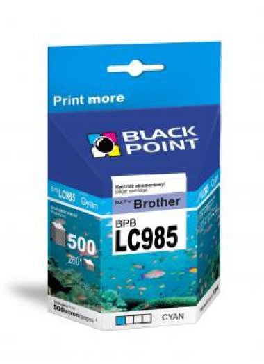 Black Point patron BPBLC985XLC (Brother LC985C) kék
