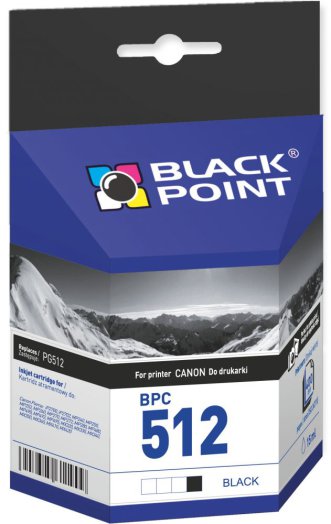 Black Point patron BPC512 (Canon PG-512) fekete