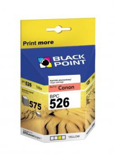Black Point patron BPC526Y (Canon CLI-526Y) sárga