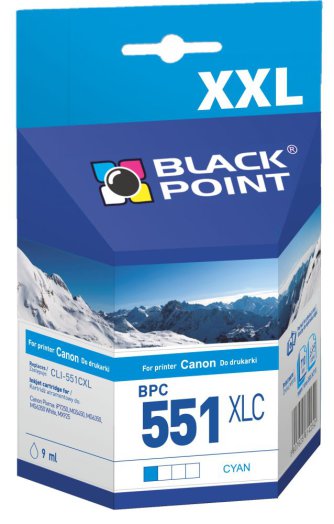 Black Point patron BPC551XLC (Canon CLI-551CXL) kék