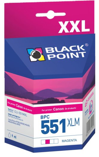Black Point patron BPC551XLM (Canon CLI-551MXL) piros